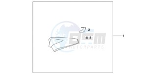 CB1000R9 France - (F / CMF) drawing SEAT AS*PDBG/PBK*