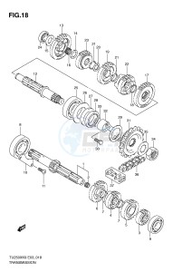 TU250X (E3) drawing TRANSMISSION