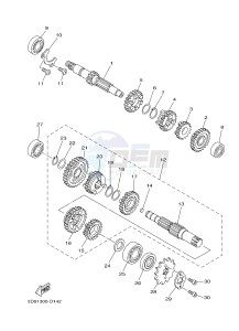 YBR125ESD (51P3) drawing TRANSMISSION