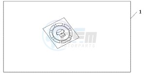 CB1000RC drawing FUEL FILLER PAD