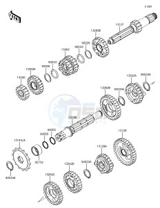 KX85-II KX85DHF EU drawing Transmission