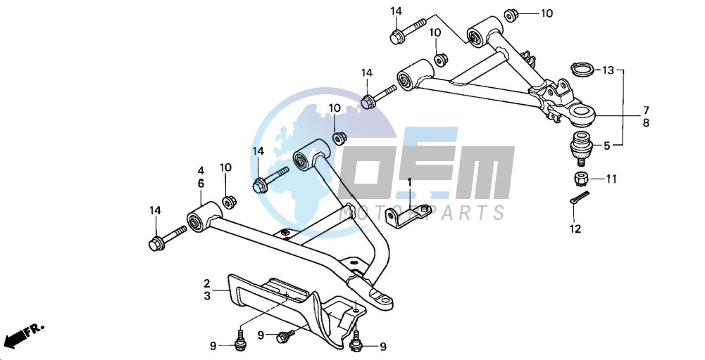 FRONT ARM (TRX350FM/FE)