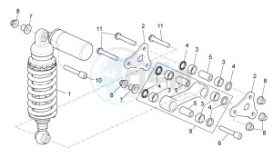 RSV 4 1000 APRC R drawing Rear Shock absorber