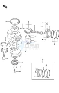 DF 250 drawing Crankshaft SS Model