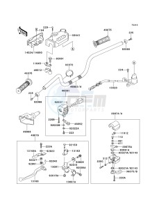 KLF 300 C [BAYOU 300 4X4] (C5-C9) [BAYOU 300 4X4] drawing HANDLEBAR