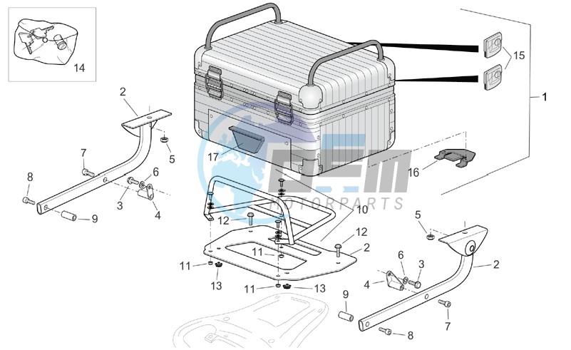 Aluminium top box