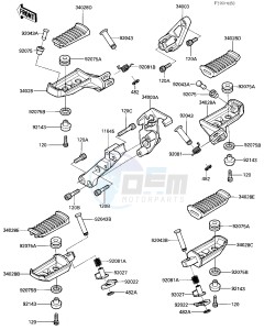 ZG 1000 A [CONCOURS] (A1-A3) [CONCOURS] drawing FOOTRESTS