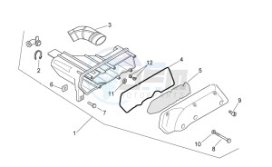 Scarabeo 50 2t drawing Air box