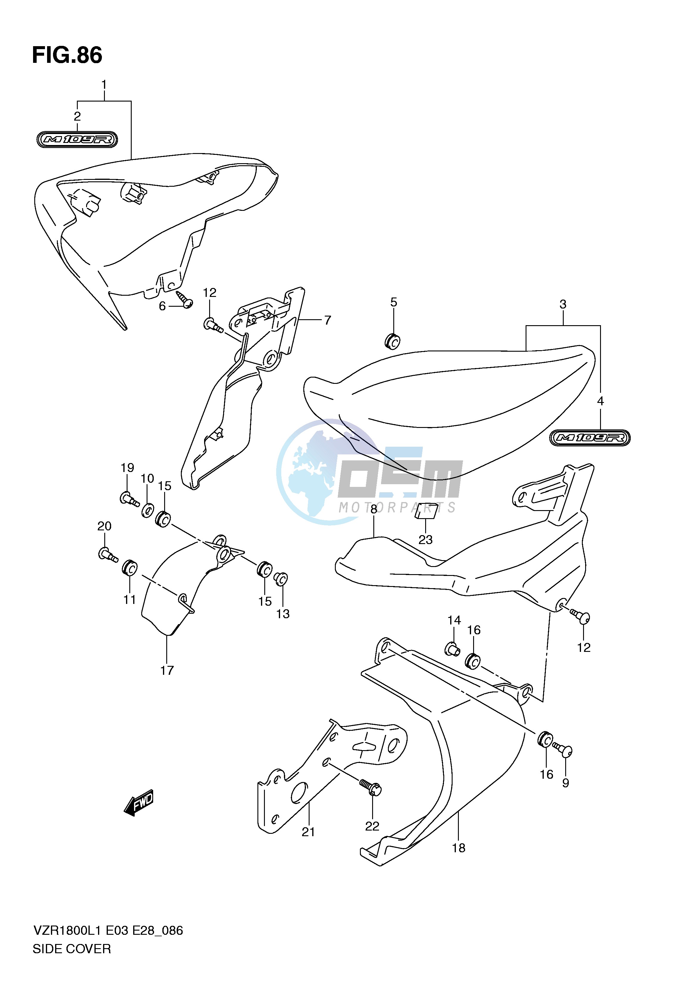 SIDE COVER (VZR1800L1 E3)