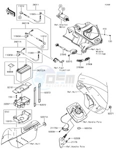 JET SKI ULTRA LX JT1500KHF EU drawing Electrical Equipment