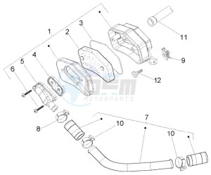 LX 50 2T drawing Secondary air box