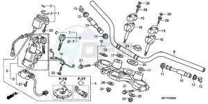 XL700V9 ED drawing HANDLE PIPE/TOP BRIDGE