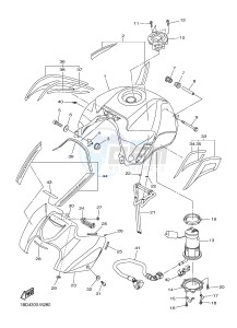 FZ8-S FZ8 FAZER 800 (42PA 42PE) drawing FUEL TANK