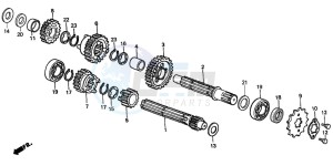 XR70R drawing TRANSMISSION