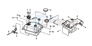 JET 14 45KMH 50 (L8) EU EURO4 drawing FUEL TANK -  FUEL GAUGE
