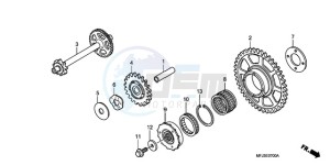 CBR600RAA Korea - (KO / ABS) drawing STARTING CLUTCH