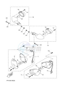 NS50 AEROX R (1PH5 1PH5 1PH5 1PH5 1PH5) drawing FLASHER LIGHT