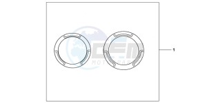 CB600FB drawing CRANCASE RING SET