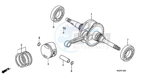 FES125AB S Wing E drawing CRANKSHAFT/ PI STON