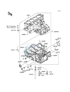 ZZR1400 ABS ZX1400B6F FR GB XX (EU ME A(FRICA) drawing Crankcase