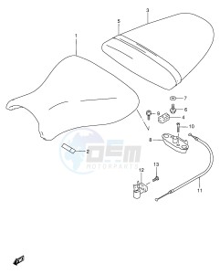 GSX-R750 (E2) drawing SEAT