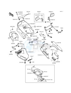 ZX 600 D [NINJA ZX-6] (D2-D4) [NINJA ZX-6] drawing COWLING-- ZX600-D4- -