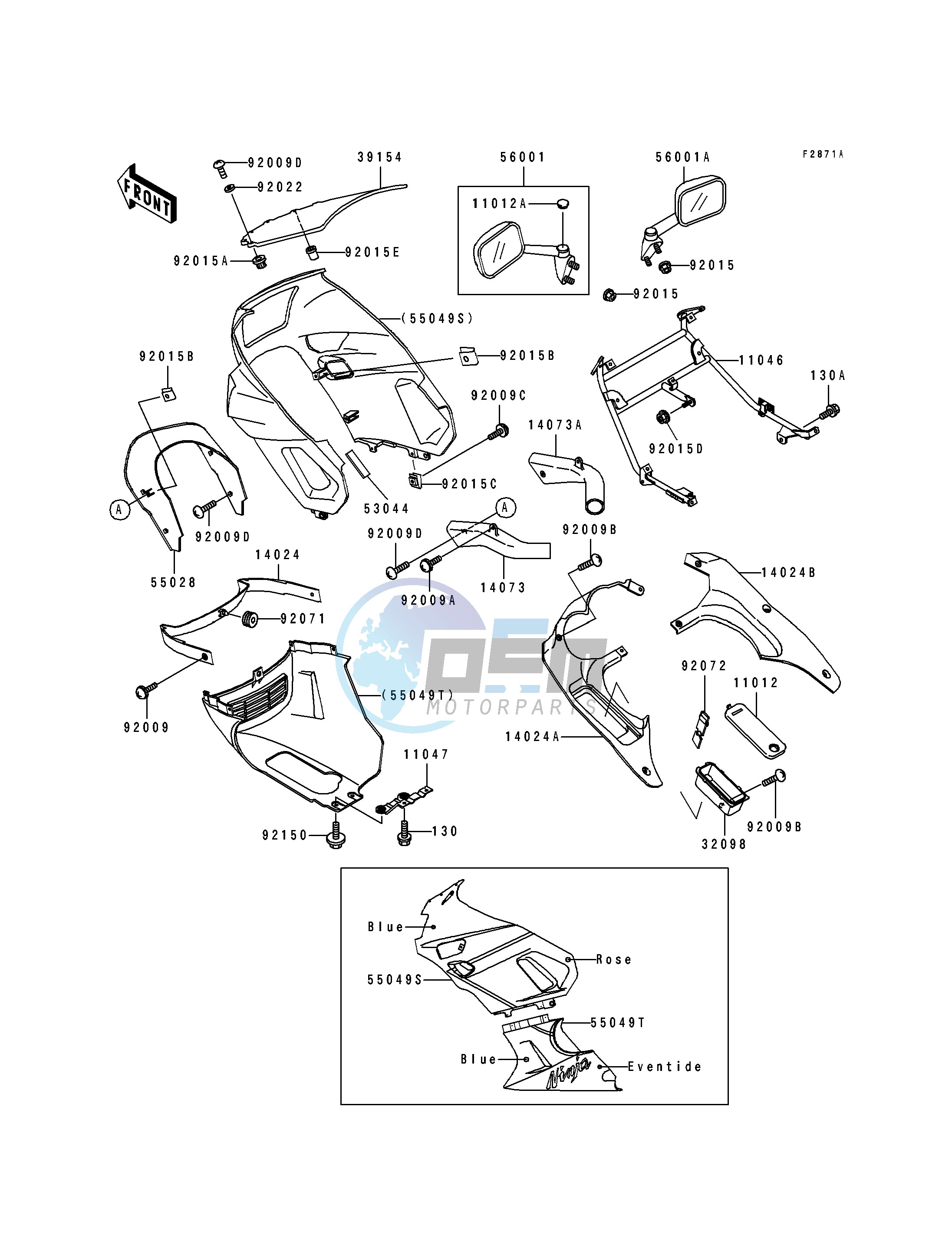 COWLING-- ZX600-D4- -