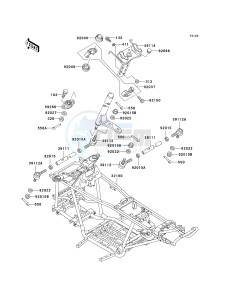 KVF 400 A [PRAIRIE 400 4X4] (A2) [PRAIRIE 400 4X4] drawing FRAME