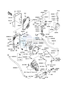 KFX700 KSV700A6F EU drawing Radiator