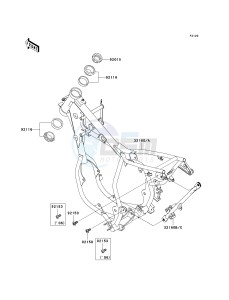 KX 65 A [KX65 MONSTER ENERGY] (A6F - A9FA) A9FA drawing FRAME