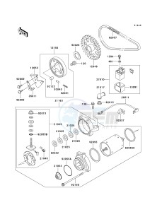 EN 500 C [VULCAN 500 LTD] (C6-C9) [VULCAN 500 LTD] drawing STARTER MOTOR