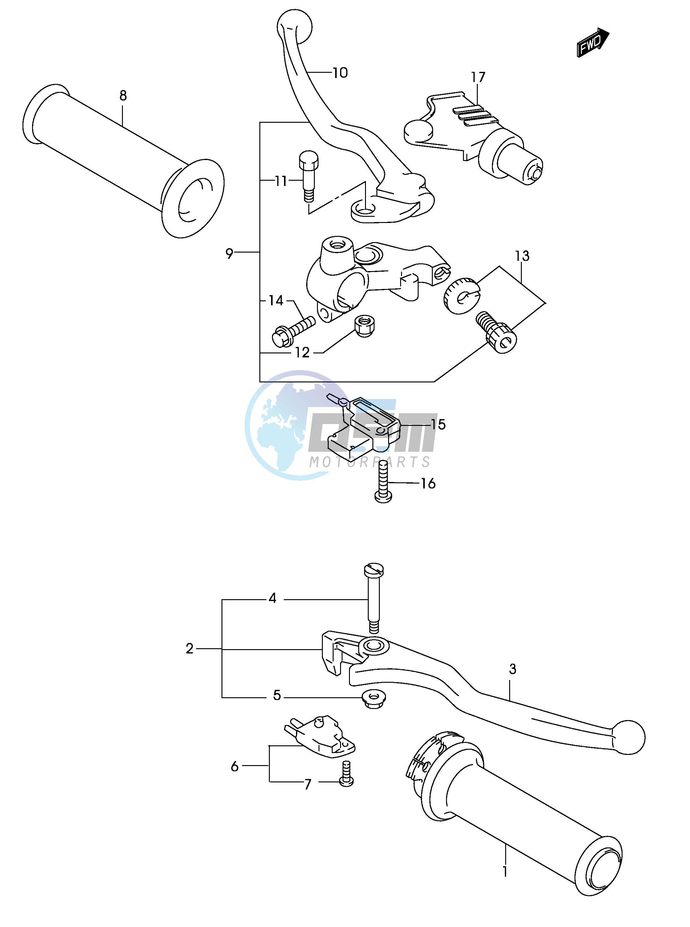 HANDLE LEVER (MODEL K3)