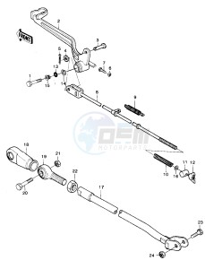 KX 250 A [KX250] (A6-A7) [KX250] drawing BRAKE PEDAL_TORQUE LINK