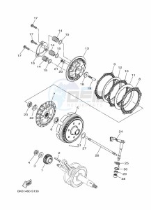 YZF125-A YZF-R125 (B5G4) drawing CLUTCH