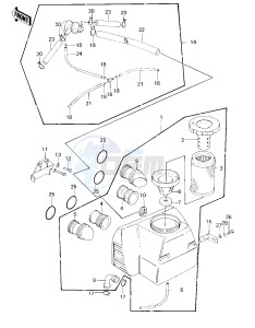 KZ 650 E [LTD] (E1) [LTD] drawing AIR CLEANER