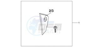 CBR1000RR9 France - (F / MME) drawing FAIRING SCUFF PAD