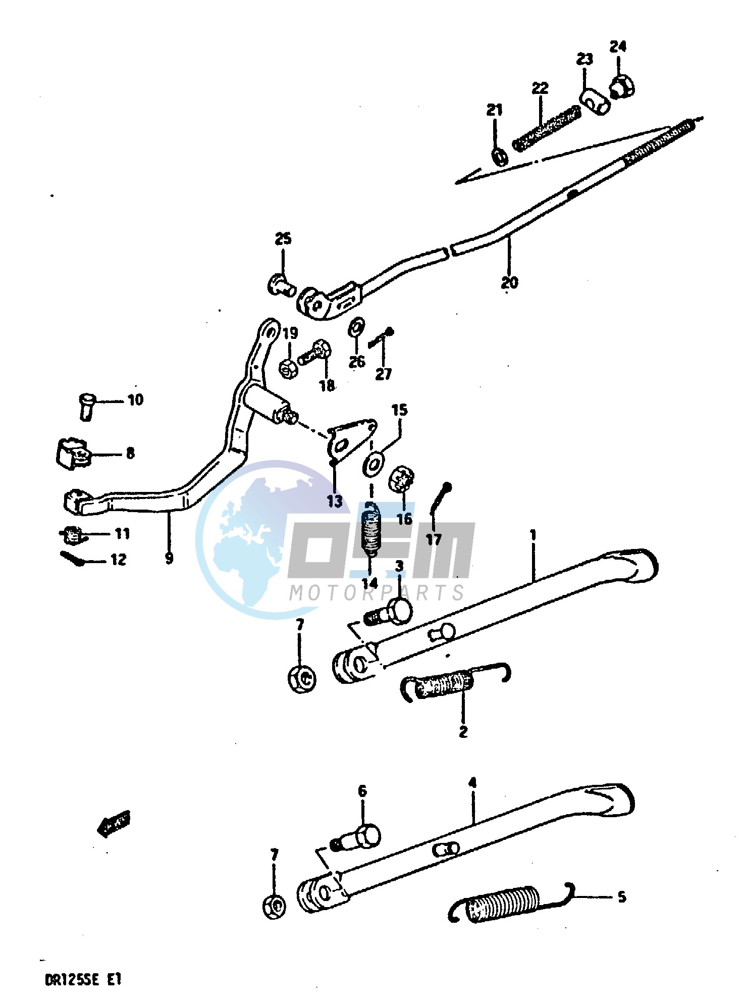 STAND - REAR BRAKE