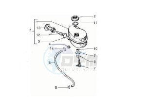 PX 150 2T NOABS E3 (EMEA, APAC, LATAM) drawing Oil tank