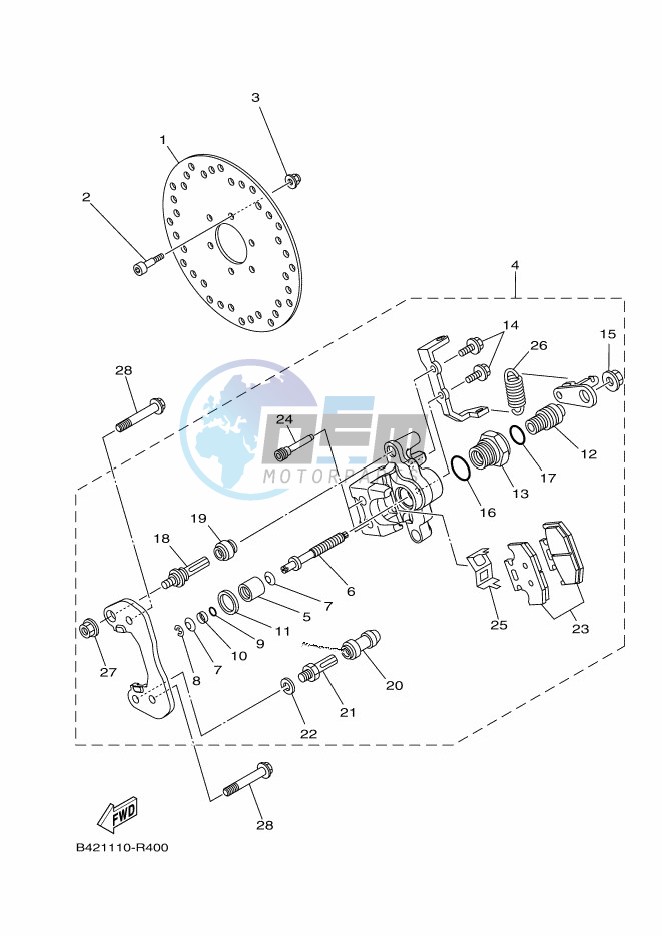 REAR BRAKE CALIPER 2