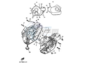 XV VIRAGO 750 drawing CRANKCASE