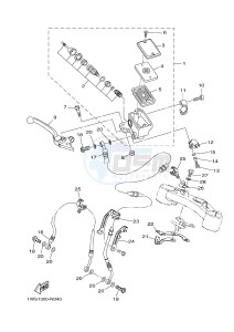 MT07 700 (1WS7 1WS9) drawing FRONT MASTER CYLINDER