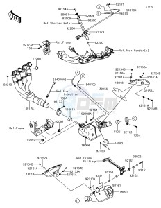 NINJA ZX-10R ZX1000SJF XX (EU ME A(FRICA) drawing Muffler(s)