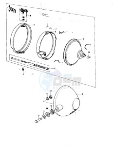 KE 175 B [KE175] (B1-B3) [KE175] drawing HEADLIGHT