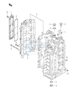 DF 115 drawing Cylinder Block