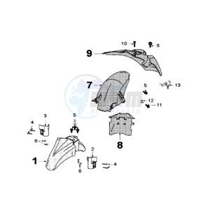 GEOPOLIS 250SC EU drawing FENDERS