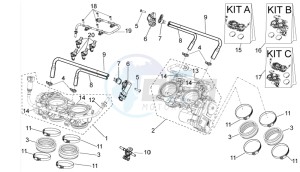 Tuono 1000 v4 R APRC ABS drawing Throttle body