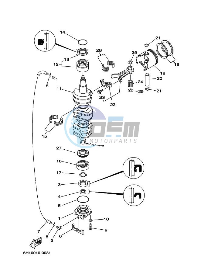 CRANKSHAFT--PISTON