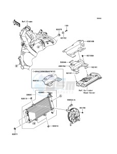 VERSYS_ABS KLE650DEF XX (EU ME A(FRICA) drawing Radiator