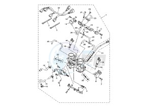 TDM ABS 900 drawing INJECTION SYSTEM