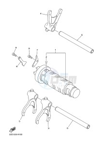 XJ6S 600 DIVERSION (S-TYPE) (36CF 36CH) drawing SHIFT CAM & FORK